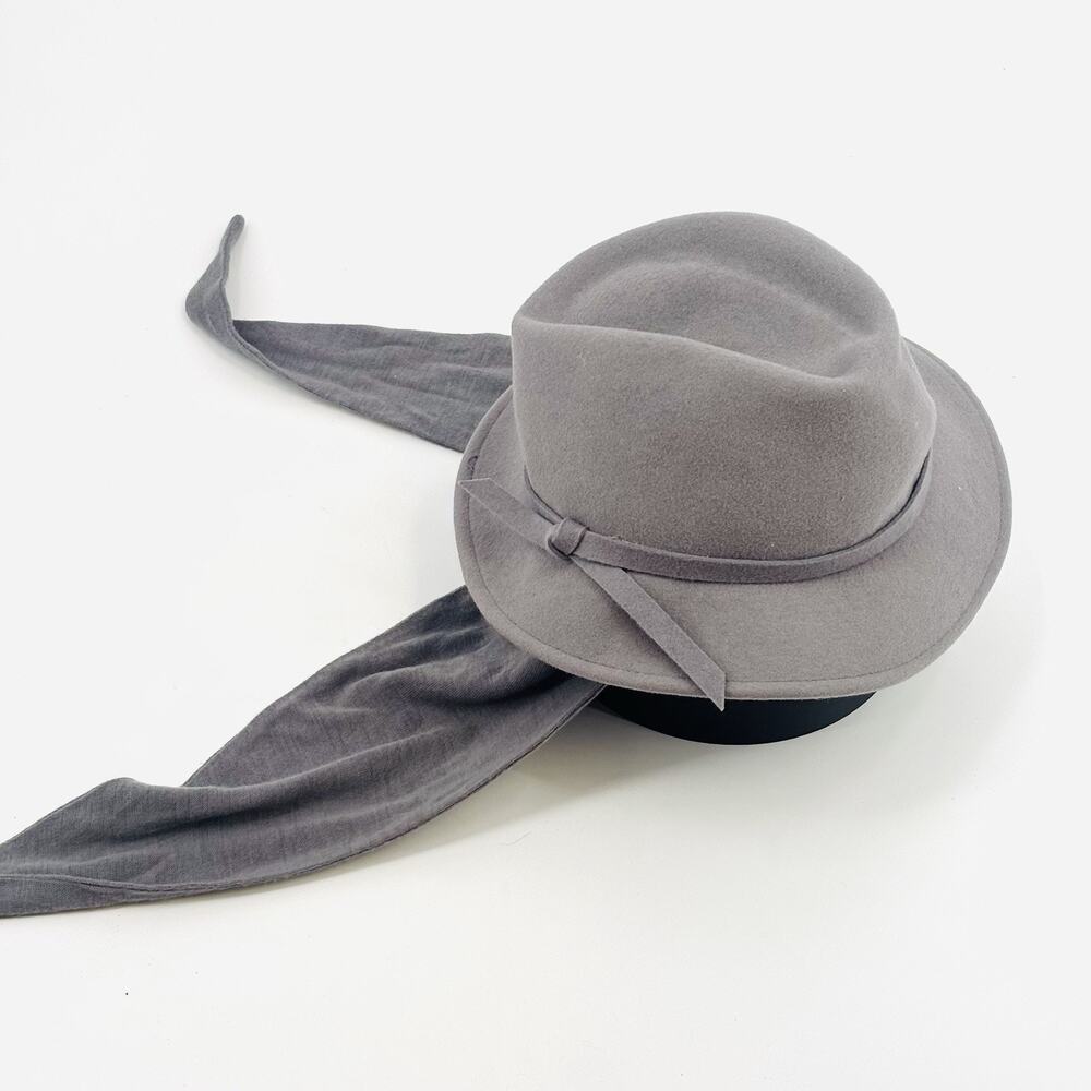 Ruth Alan Design Vintage MICHAEL HOWARD Hat 100% Wool Grey Mid Century Derby M